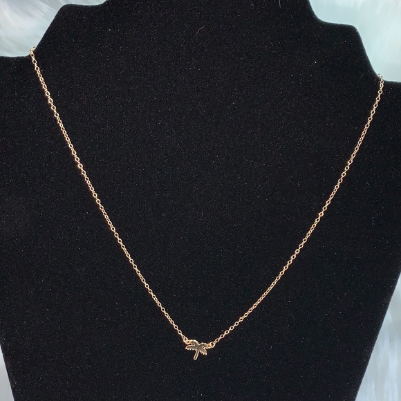 Palm Tree Charm Adjustable Necklace - Picture 2 of 4